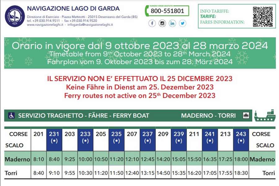 Cliccare per aprire pdf contenente orari del traghetto Maderno-Torri del Benaco valido dal 9 ottobre 2023 al 28 marzo 2024